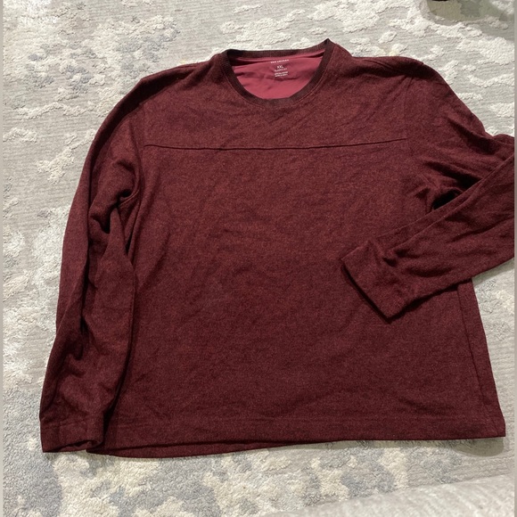 Van Heusen Other - Van Heusen  sweater mens XXL Burgundy EUC / Long Sleeve/ Shirt/top/ Pullover